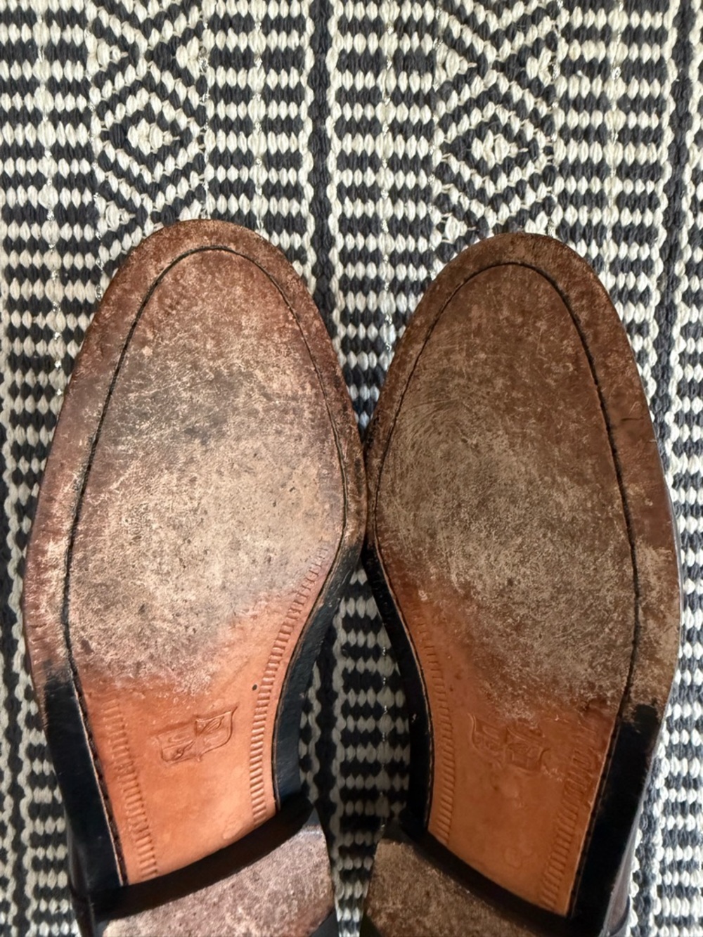 Cole Haan City Vintage Oxblood Oxford Wingtip Tassel Fringe Loafers Size 8 D - Picture 11 of 14